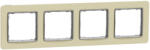 Schneider Electric SEDNA ELEMENTS Négyes keret, univerzális, homokkő (SDD392804) (SDD392804)