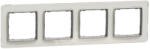 Schneider Electric SEDNA ELEMENTS Négyes keret, univerzális, opál (SDD360804) (SDD360804)