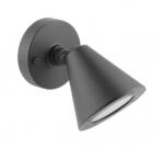 GTV Corp de iluminat pentru exterior - Garden fixture LUSTINO-D , GU10, MAX. 20W, IP44, AC220-240V, 50-60Hz, bottom wall lamp, graphite (OS-USTI0UD-30)