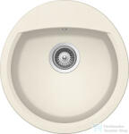 SCHOCK Manhattan R-100 konyhai mosogatótálca CRISTALITE® Vanilla 470 x 490 mm, gránit kompozit, világos bézs MANR100VANI (MANR100VANI)
