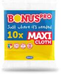 Bonus Törlőkendő, univerzális, 10 db, BONUS "MAXI", sárga (KHT895)