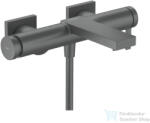 Hansgrohe Tecturis E kádtöltő csaptelep zuhanyszett nélkül, szálcsiszolt fekete króm 73420340 (73420340)