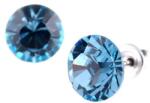Art Crystella Fülbevaló, aquakék SWAROVSKI® kristállyal, 8 mm, ART CRYSTELLA® (RSWF065) - iroda24