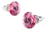 Art Crystella Fülbevaló, rózsaszín SWAROVSKI® kristállyal, csúcsos, 8 mm, ART CRYSTELLA® (RSWF072) - iroda24