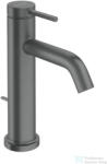 Hansgrohe Tecturis S 110 Ecosmart+ mosdó csaptelep, automata leeresztővel, szálcsiszolt fekete króm 73310340 (73310340)