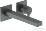 Hansgrohe Tecturis E falsík alatti mosdó csaptelep 22, 5 cm-es kifolyóval, belső egység nélkül, szálcsiszolt fekete króm 73051340 (73051340)