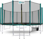 INLEA PREMIUM Jump Trambulin külső védőhálóval 500 cm - sötétzöld (IN02-0028) - kertaktiv
