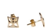 Ékszershop Áttört szögletes arany fülbevaló (1328691)