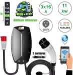 Mastroweld EVoCHARGE fali elektromos autó töltő, 11 kW, 5 m (00760115EVO)