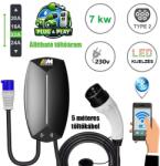 Mastroweld EVoCHARGE fali elektromos autó töltő, 7 kW, 5 m (00760705EVO)