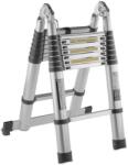 GEKO Scară telescopică din aluminiu 5m 150kg 61536 (G02449)