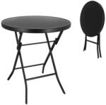 Jumi Masă pliantă diametru 60cm, negru 41554 (OM-991866)
