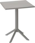 Chomik Masă de grădină pătrată - gri 60x60x77, 5cm 62386 (FAT0985)