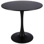 Jumi Masă 80x80 cm, blat rotund, negru 41219 (CM-354197)