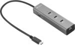 Sandberg USB-C 5-in-1 MediaDock dokkoló, 4K, PD 100W, alumínium, szürke - 136-78 (136-78)