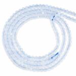  Calcedonie Albastra Rotunda Fatetata 3x3 mm Margele pentru Bijuterii