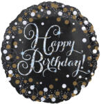 Amscan Happy Birthday Gold fólia lufi 43 cm DPA9916499 (DPA9916499)