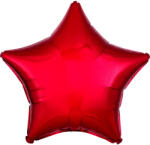 Amscan Piros Metallic Red csillag fólia lufi 48 cm DPA9914085 (DPA9914085)