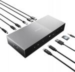 Kensington SD5000T5 Thunderbolt dokkoló állomás 5 8K 3x4K 180W Windows Mac (K35201EU)