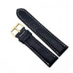 Fleurus Curea Ceas „Fleurus Paris - Piele Veritabilă de Vițel, Negru Clasic (18mm - 24mm) (1EK15D89)