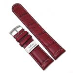 Morellato Curea de ceas Morellato Gattuso Alligatore Calf - Culoare Rosie, Imprimeu Crocodil - 20mm 22mm (WZA01U3882A59080CR)