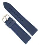 Alfa Curea de Ceas din Silicon Bleumarin - 18-24 mm - Cataramă Argintie - Rezistentă la Apă (WZ3559)
