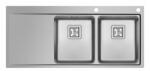 Pyramis Chiuveta Inox OLYNTHOS 116x52 2B 1D DR 108911701 (108911701) - toolmax Chiuveta
