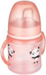 Canpol babies Szilikon ivócsőrős tanulópohár, 120 ml, EXOTIC ANIMALS - pink