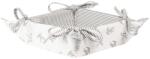 Clayre & Eef Cos paine bumbac alb gri 35 cm x 35 cm x 8 h (SWS47)
