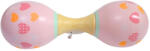  Rumbatök dupla, pasztell színben - rózsaszín alapon szivecskék (8978-B)
