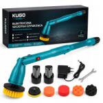  Elektromos forgó tisztító kefe padló szélvédő fal újratölthető (KUGO tools elektryczna szczotka + 2x AKU)