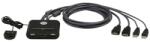ATEN Switch KVM ATEN CS22HF. Tastatură de tip port: USB, Mouse tip de port: USB, Video Type portul: HDMI. Tip HD: Full HD, Rezoluţia maximă: 1920 x 1200 Pixel, Lungime de bandă video: 60 Hz. Culoarea produ