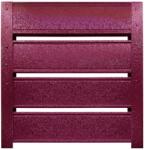 Top Profil Sistem Panou gard casetat Terra finisaj Structurat Visiniu Ral 3005 150 cm x 102.4 cm H (26202)