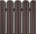 Top Profil Sistem Sipca Metalica Pentru Gard Finisaj Structurat Maro Inchis Ral 8019 0.80m (2694)