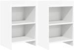 vidaXL Mese de noptiera 2 pcs Alb 40 x 30 x 60 cm Lemn prelucrat GartenMobel Dekor (8010996)