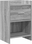 vidaXL Mese de noptiera Sonoma gri 40 x 30 x 60 cm Lemn prelucrat GartenMobel Dekor (8010989)