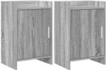vidaXL Mese de noptiera 2 pcs Sonoma gri 40 x 30 x 60 cm GartenMobel Dekor (8011022)
