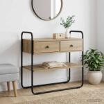vidaXL Masa de consola Stejar Artizanal 100 x 40 x 75 cm GartenMobel Dekor (8007556)