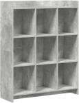vidaXL Biblioteca Gri Concret 87, 5 x 30 x 111 cm Lemn prelucrat GartenMobel Dekor (8011294) Biblioteca