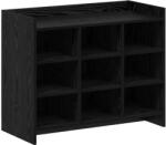 vidaXL Dulap pentru pantofi Stejar Negru 85 x 39, 5 x 70 cm GartenMobel Dekor (8011364) Pantofar