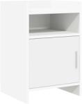 vidaXL Mese de noptiera Alb 40 x 36 x 60 cm Lemn prelucrat GartenMobel Dekor (8011035)