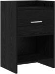 vidaXL Mese de noptiera Stejar Negru 40 x 30 x 60 cm Lemn prelucrat GartenMobel Dekor (8010981)