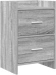 vidaXL Mese de noptiera Sonoma gri 40 x 30 x 60 cm Lemn prelucrat GartenMobel Dekor (8010973)