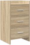 vidaXL Mese de noptiera Stejar Sonoma 40 x 36 x 70 cm Lemn prelucrat GartenMobel Dekor (8011029)