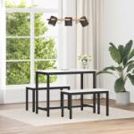 vidaXL banca Alb 80 x 35 x 45 cm Lemn de pin masiv GartenMobel Dekor (892772)