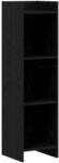 vidaXL Biblioteca Stejar Negru 30 x 30 x 111 cm Lemn prelucrat GartenMobel Dekor (8011276) Biblioteca