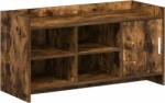 vidaXL Dulap pentru pantofi cu usa Stejar fumuriu 100 x 39, 5 x 51 cm GartenMobel Dekor (8011359) Pantofar