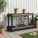 vidaXL Unitate de rafturi 2 niveluri 100 x 40 x 55, 5 cm PP Antracit GartenMobel Dekor (8011740) Biblioteca