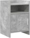 vidaXL Mese de noptiera Gri Beton 40 x 36 x 60 cm Lemn prelucrat GartenMobel Dekor (8011041)