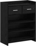 vidaXL Dulap pentru pantofi cu sertar Stejar Negru 73, 5 x 36 x 92 cm GartenMobel Dekor (8011324) Pantofar